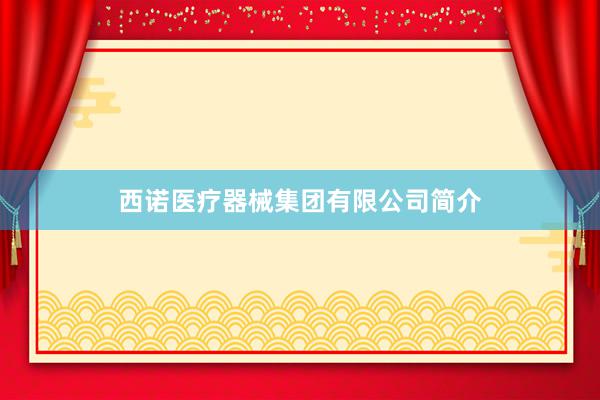 西诺医疗器械集团有限公司简介